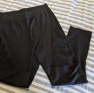 Orange Creek Black Moto Dress Pants